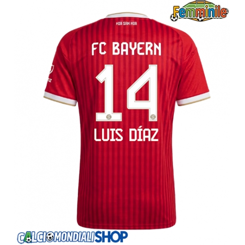 Maglie da calcio Bayern Munich Luis Diaz #14 Prima Maglia Femminile 2026-27 Manica Corta